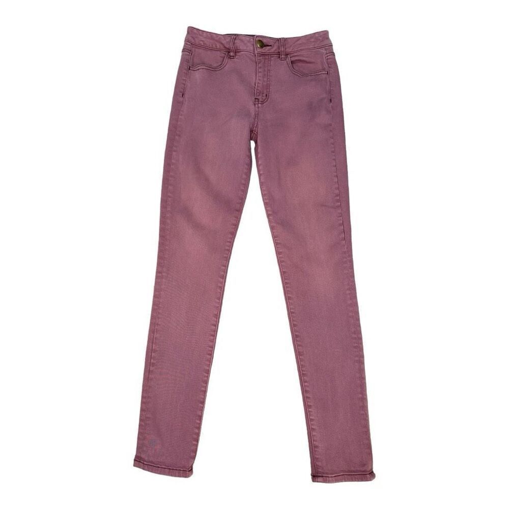 American Eagle Women's High-Rise Jegging Jeans Size 4 Pink Mauve Skinny Leg